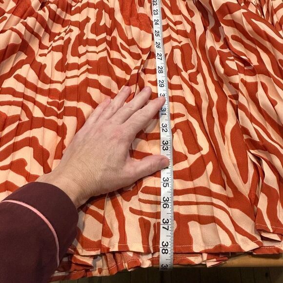 Maeve‎ Anthropologie The Isobel silky Pleated skirt size 8 NWT - Picture 12 of 14